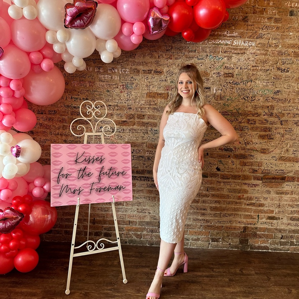 Cheers to Midnight White Sequin Midi Dress